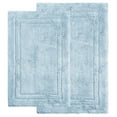 thumbnail image 2 of BNM Non-Slip Washable Bath Rug Set, 20" x 30", 24" x 36", Light Blue, 2 of 6