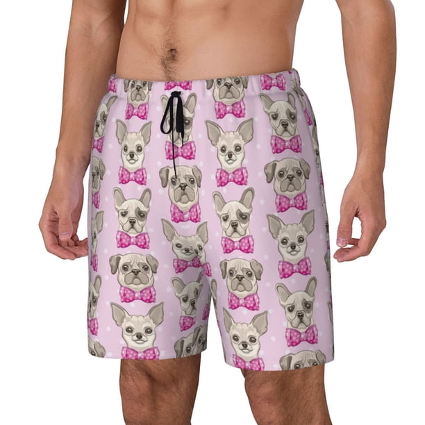 Fotbe Cute puppy Traje de Baño para Hombre – Shorts de Natación de Secado Rápido con Forro y Bolsillos-XX-Large