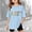 shirts for girls clearance-Blue, variant on Girls Back to School 4th Grade Letter Print Tee Fashion Short Sleeve Drop Shoulder T-Shirt Top for Ages 3-14 Classroom Everyday Wear Soft Cotton Graphic Shirt Trendy Youth Tops
