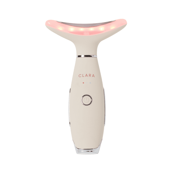 Clara Red Light Therapy Wand for Face and Neck, Collagen Booster, Anti-Aging, Heating, Sonic Vibration