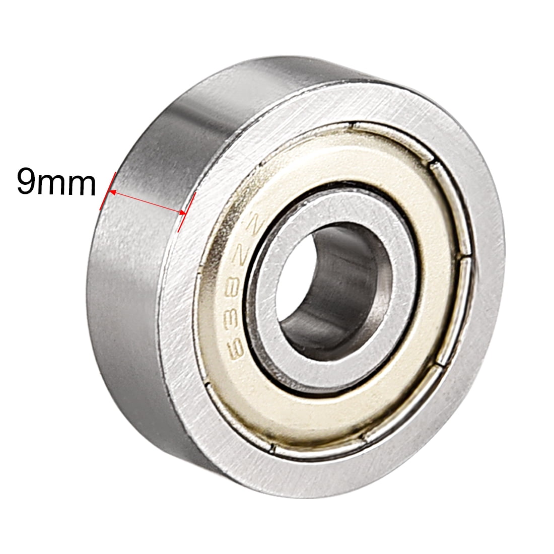 8*28*11 mm Metal Shield Nylon Pulley Wheels Roller Ball Bearings for Shower Door 
