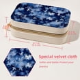 thumbnail image 5 of Snowflakes Velvet Portable Storage Box with Removable Compartment - a Stylish Decorative Box, Bracelet Holder, and Jewelry Stand - Gift, 5 of 7