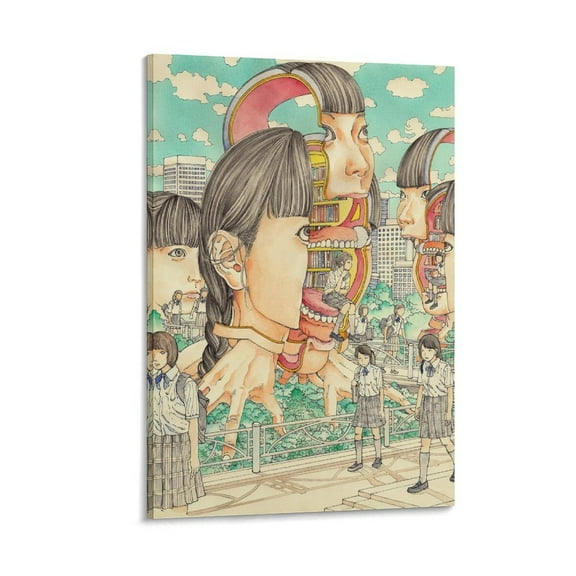 Japanese Cartoonist Shintaro-Kago Horror Animation Poster (14) Home Decor Poster Wall Art Hanging Picture Print Bedroom Decorative Painting Posters Room Aesthetic 12x18inch(30x45cm)