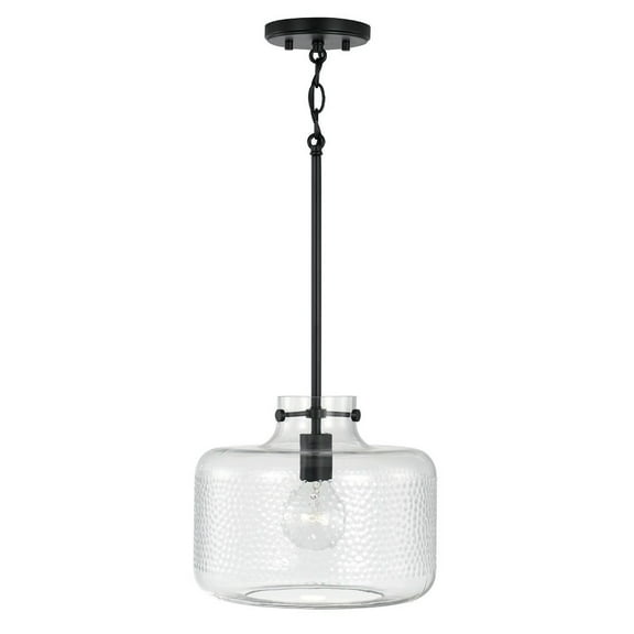 1 Light Pendant-Matte Black Finish Capital Lighting 342512Mb