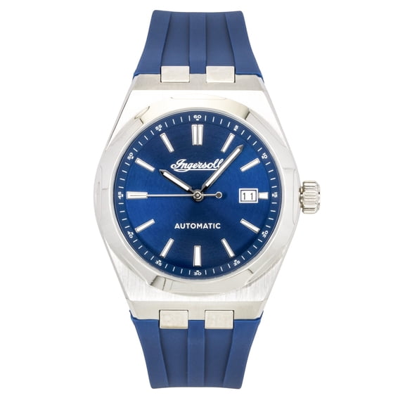 Ingersoll The Rider Polyurethane Strap Blue Dial Automatic I16802 Men's Watch