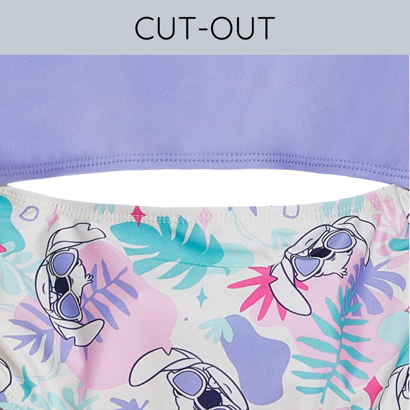 Disney Lilo & Stitch UPF 50+ One Piece Bathing Suit Little Kid to Big Kid