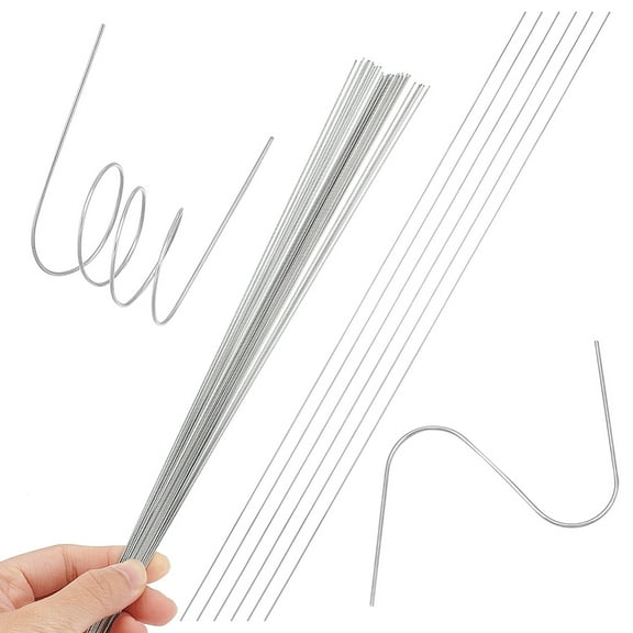 50pcs 50pcs 30cm Stainless Steel Spring Wire 24 Gauge 0.6mm Straight Spring Wire Hard Stainless Steel Straight Wire Elasticity Wire for DIY Jewelry Making 3D Prints BBQ Grilling Skewers
