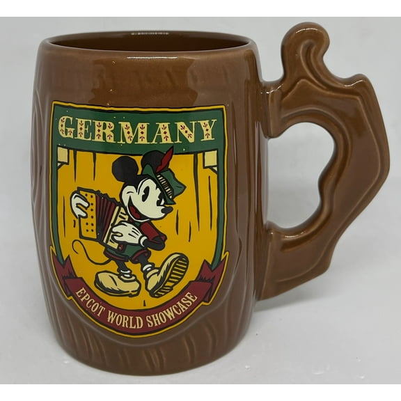 Disney Parks Epcot Germany Mickey Ceramic Coffee Mug New
