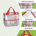 thumbnail image 4 of Garden Tool Bag,Pioneer Flower Floral Print Pattern Garden Tool Organizer,Garden Gifts,Waterproof Multi-Pocket Garden Tool Storage 11.8x5.5x11.4 Inch(Tools NOT Included), 4 of 6