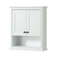 thumbnail image 3 of Deborah Over-the-Toilet Bathroom Wall-Mounted Storage Cabinet in White with Matte Black Trim, 3 of 4