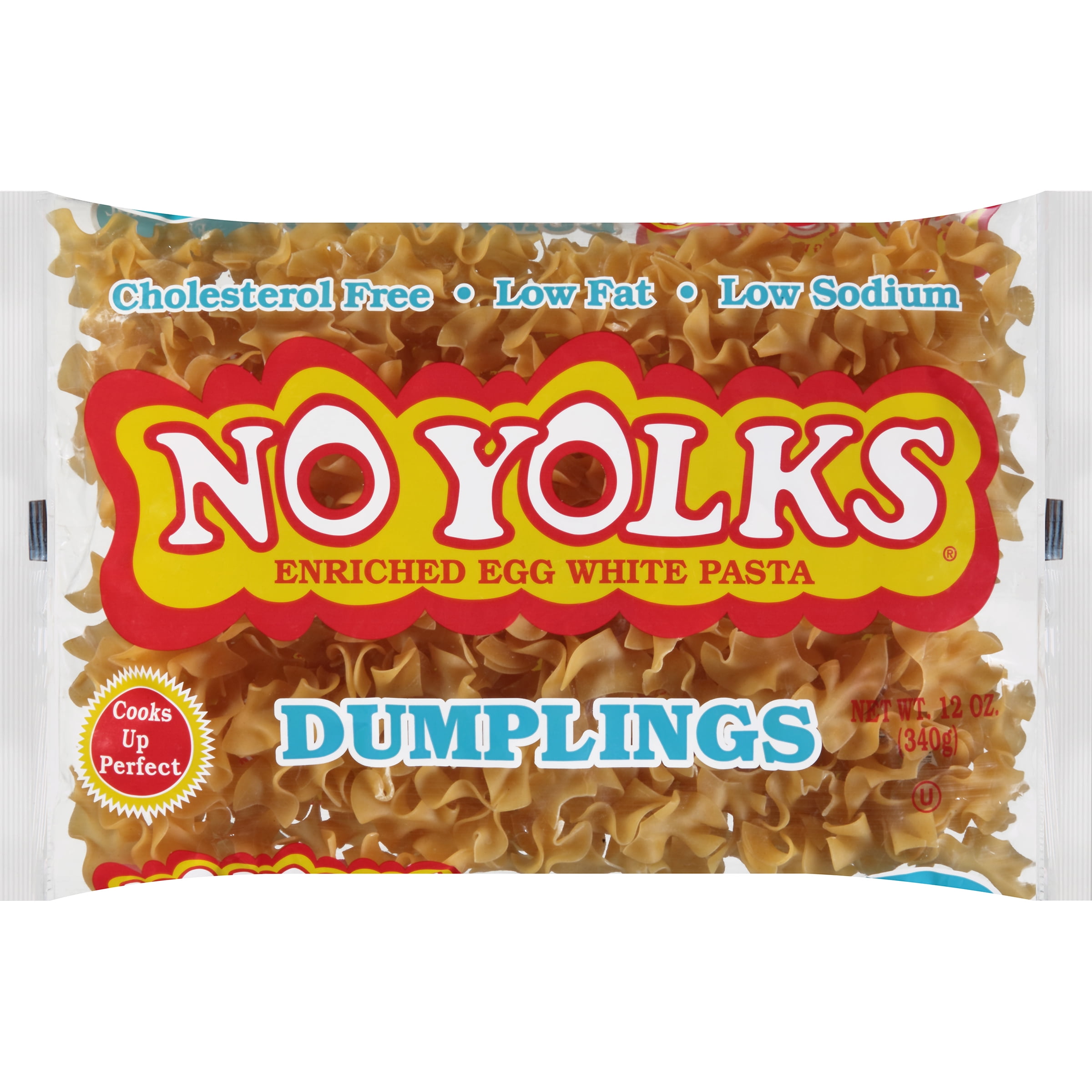No Yolks Dumpling Egg White Noodles , 12 ounce bag
