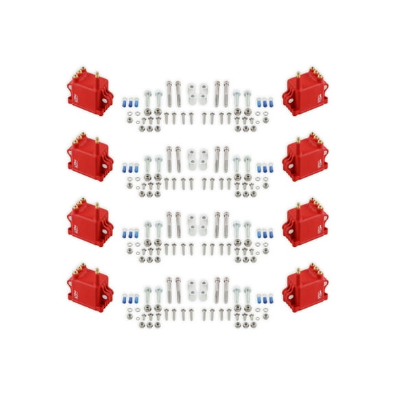 MSD 82808 MSD Ignition Coil, High Output for Pro CDI 600, 8-Pack, Red