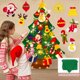 thumbnail image 2 of Árbol de Navidad de fieltro DIY con luz Decoración navideña para el hogar 2024 Adornos navideños Regalos de Navidad Natal Noel Año Nuevo 2025, 2 of 5
