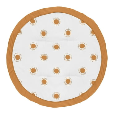 Sweet Jojo Designs Boho Sun White and Orange Baby Play Mat