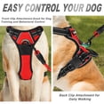 thumbnail image 6 of BARKBAY No Pull Dog Harness Front Clip Heavy Duty Reflective Easy Control Handle for Large Dog Walking(Red,M), 6 of 11