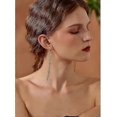 thumbnail image 5 of Pendientes de plata y oro Yashi estilo punk elegantes con borlas colgantes para mujer modelo 745, 5 of 5
