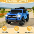 thumbnail image 4 of UBesGoo 12V Licensed Chevrolet Colorado Electric Ride on Car Toy for Toddler Kid w/ Remote Control, LED Lights, Blue, 4 of 10