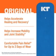 KT Tape Original Cotton Kinesiology Tape, Blue, 20 Precut Strips