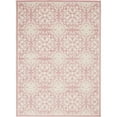 thumbnail image 3 of Nourison Jubilant Geometric Floral Ivory/Pink 4' x 6' Area Rug, (4' x 6'), 3 of 9