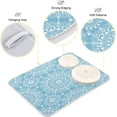 thumbnail image 4 of GZHJMY Medallion Floral Dish Drying Mat for Kitchen Counter,Super Quick Absorbent Composite Sponge Dish Drying Pad,Heat Resistant Non-Slip Rack Tableware Mat (18x24Inch)for Dishes Coffee Machine Dis, 4 of 7
