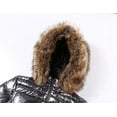 thumbnail image 2 of Giolshon Women Quilted Puffer Jackets with Detachable Faux Fur Hooded Coat, 2 of 6