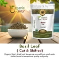 thumbnail image 3 of Organic Way Basil Leaf Cut and Sifted | Non GMO, Kosher, USDA Certified Organic Basil Leaves | Dried and Ground Peppery and Aromatic Seasoning for Soups | 100% Raw from India (16 oz - 1/4 lbs), 3 of 8