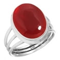 thumbnail image 1 of 925 Sterling Silver Ring For Women - Teens Red Garnet Quartz Gemstone Silver Ring Size 13 January Birthstone Boho Silver Ring Size 13 Halloween Gift For Girl Friend Gemstone 925 Silver Jewelry, 1 of 5