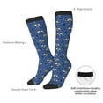 thumbnail image 4 of Pofeuu Raccoon blue point Print Stockings, Adult Running Hiking Socks for Youth and Adult, 4 of 6