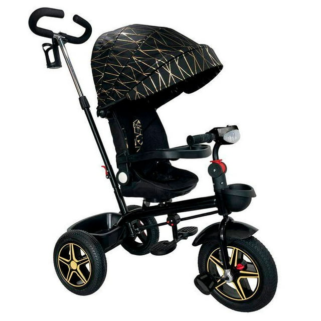 Triciclo 3 en 1 Lee Monde 360 Negro/Dorado