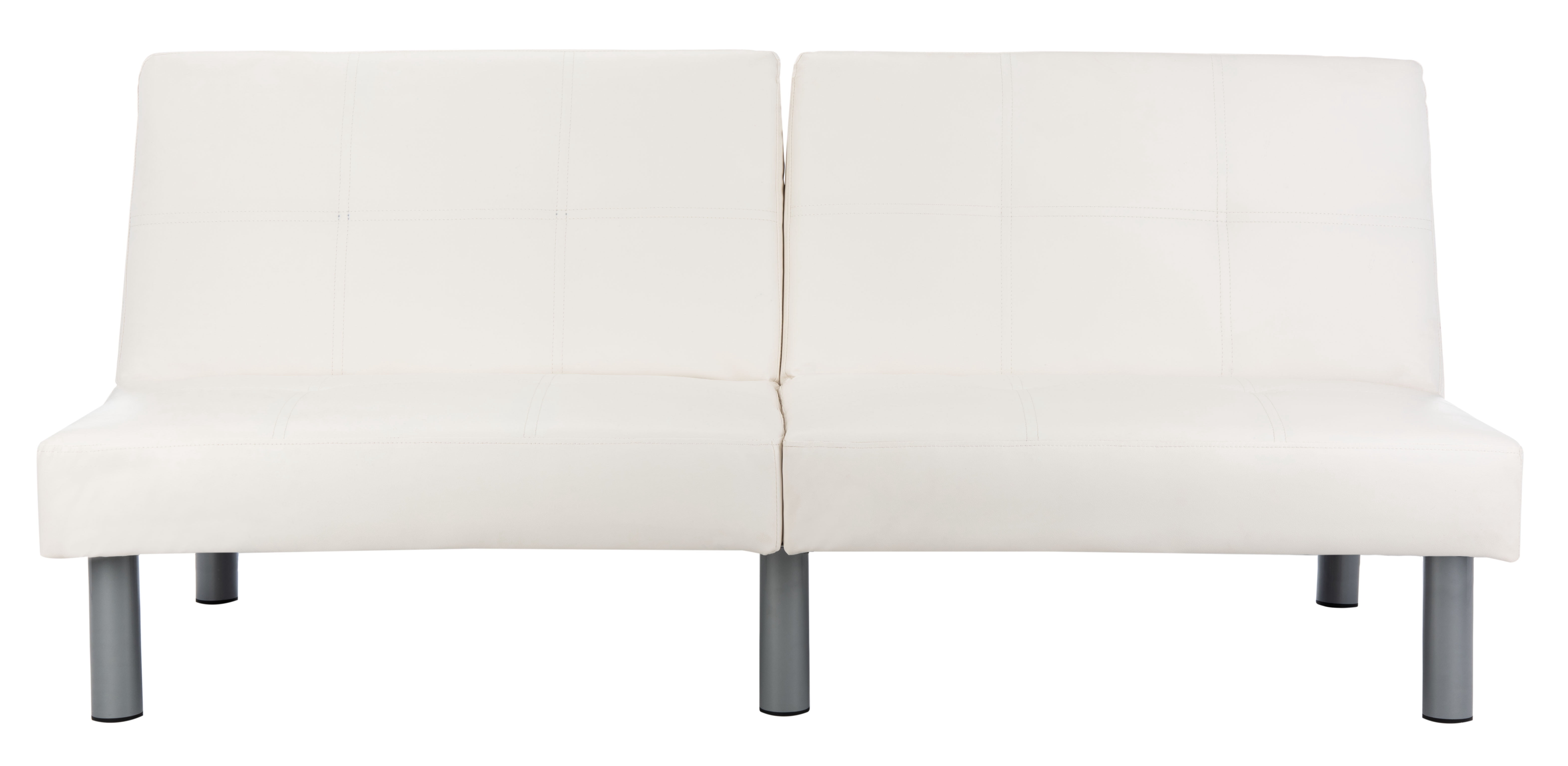 Safavieh Noho Modern Foldable Futon Bed, White/Silver