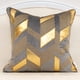 thumbnail image 2 of 18 X 18 Pulgadas Fundas De Cojín De Rayas De Cuero Dorado Geométrico Bordado Fundas De Cojín Modernas Cojines Decorativos Para Sofá Sala De Estar Dormitorio Coche 45 X 45 Cm Namotu CZJJ-ZC76-2, 2 of 7