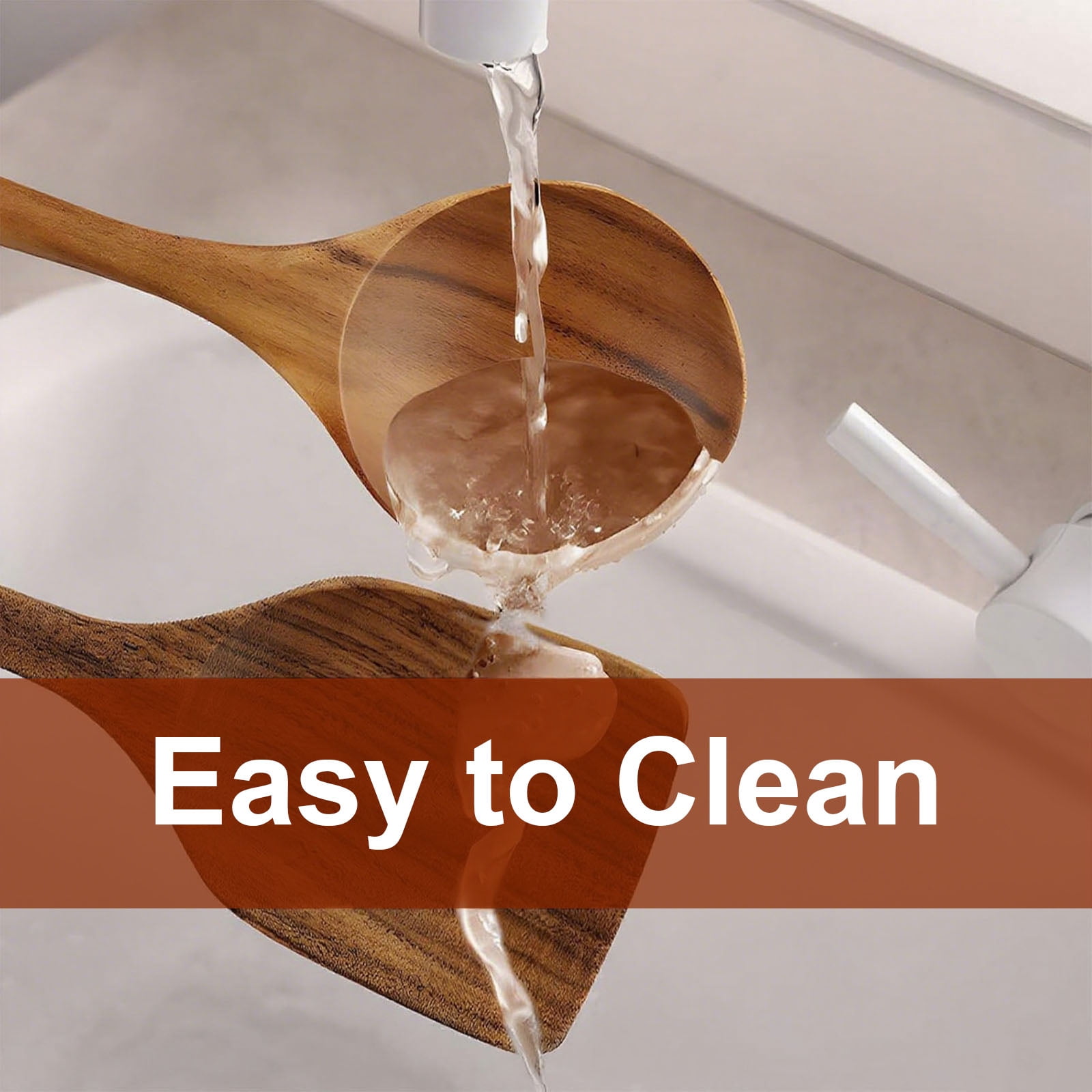 10Pcs Wooden Spoons for Cooking, Smooth Finish Teak Wooden Utensils for Cooking, Soft Comfort-Grip Wood Spoons for Cooking, Non-Stick Wooden Cooking Utensils - Wooden Spoon Sets