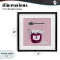 thumbnail image 4 of Stupell Industries Rustic Lodge Jam Jar over Blush Black Framed Print Under Glass, 13 x 13, by Lucille Price, 4 of 8