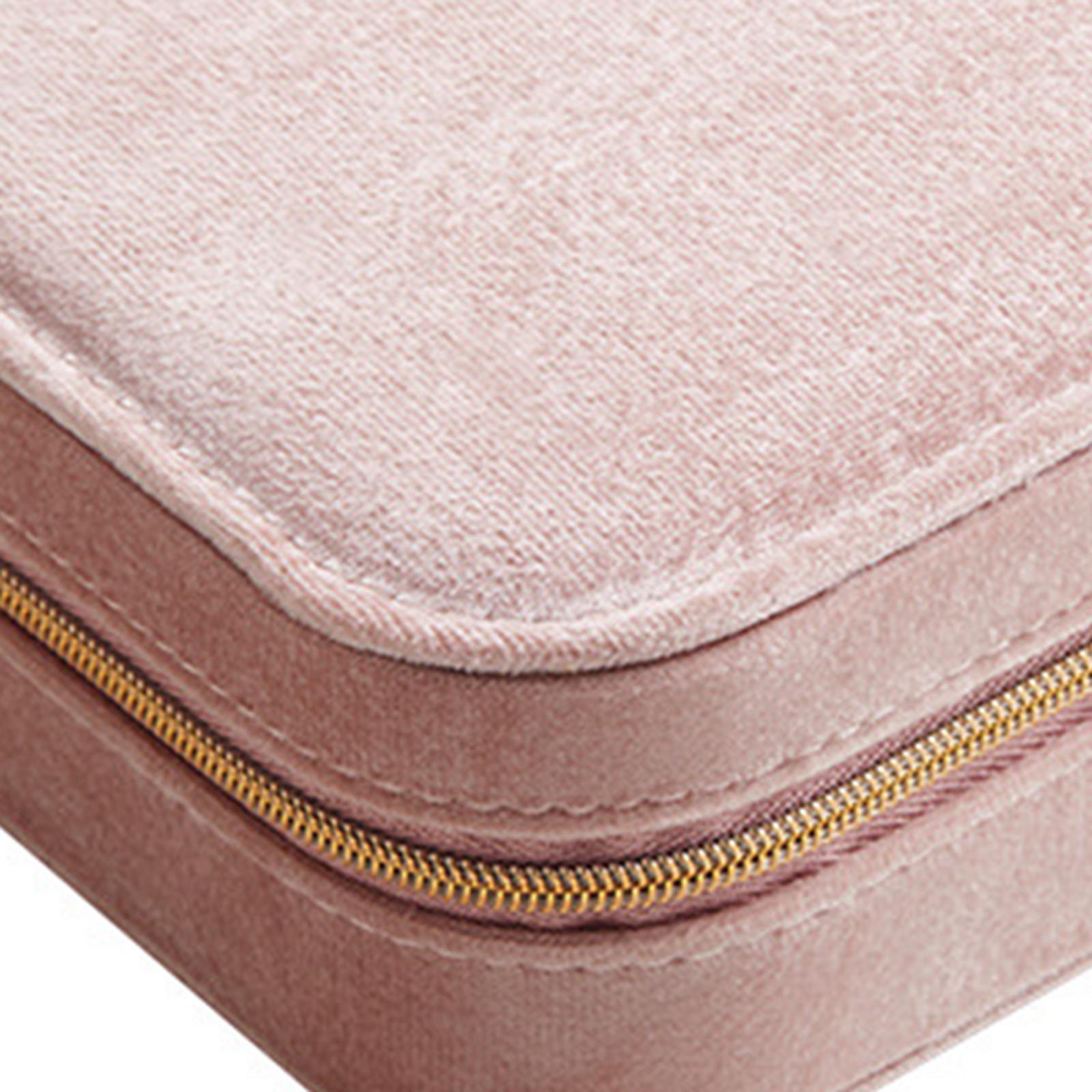 FVDPWYE Earrings Organizer Jewelry Showcase ,Travel Storage Case Chic with Hanging Hooks pink