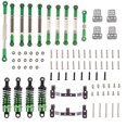 thumbnail image 1 of Vogacara Amortiguador de orugas RC, accesorios de bricolaje con asiento de extensión, piezas de repuesto portátiles, Kit de actualización de Metal de Kits de construcción modelo Verde Vogacara FN001315-07, 1 of 6