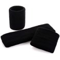 thumbnail image 2 of Conjunto de muñequeras deportivas, conjunto de muñequeras de tela de rizo, muñequeras para hombres y mujeres, banda para la cabeza que absorbe la humedad y el sudor, 2 of 7