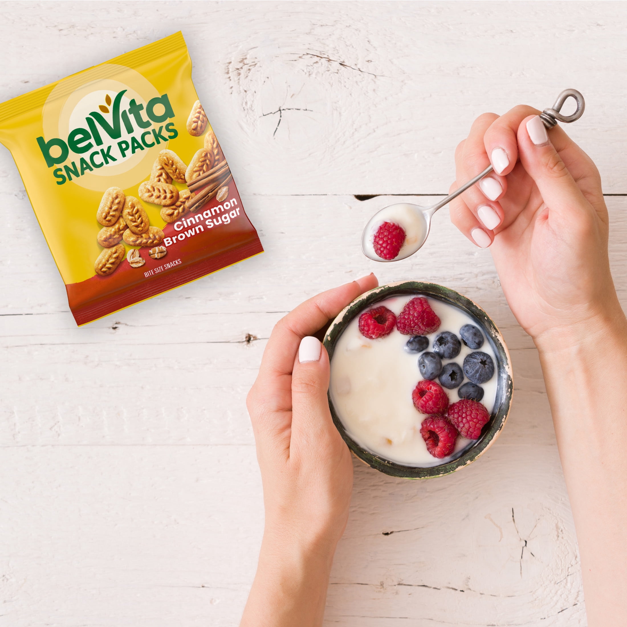 belVita Bite Size Snacks Variety Pack, 3 Flavors Crunchy Bites, 40 Snack Packs