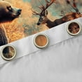 thumbnail image 4 of Homewish 3D Bear Deer Elk Black Out Curtains, Hunting Jungle Wildlife Curtains Pack of 2 (42x63 Each), Rustic Farmhouse Bedroom Curtains, Living Room Curtains Decor, 4 of 6