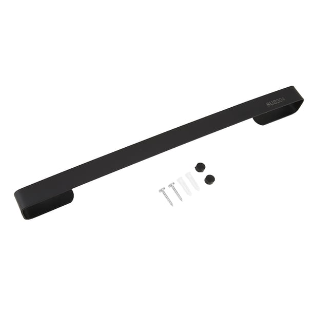 Toallero de pared de acero inoxidable para baño (negro 50 cm) Likrtyny Para estrenar