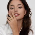thumbnail image 2 of Gold Rings for Women Non Tarnish, 14k Gold Plated Stacking Cubic Zirconia Thumb Rings, Dainty Stackable Gold Knuckle Rings Set, 2 of 4