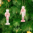 thumbnail image 3 of Gymnture 4pcs Pink Nutcracker Xmas Decor 12CM - Holiday Party Favor, 3 of 11