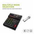 thumbnail image 3 of 4 Channel MINI Mixer  Professional Digital Mixer Dj Console With USB Portable  Mixer For Live Mixing Singing ,Smart Fader, 3 of 5
