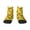 1 Black, variant on Floral Sunflowers Pattern Quarter Crew Socks,Toe Seamed Ankle Socks,Cotton Cushioned Breathable Athletic Crew Sports Socks