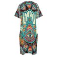 thumbnail image 4 of Hamsa vestido holgado a mano con bolsillo para mujer sensual de verano, 4 of 6