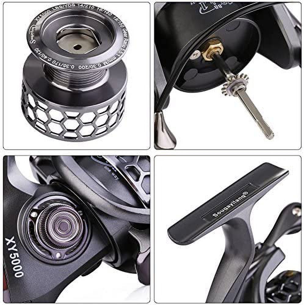 Sougayilang High Quality 13+1BB Spinning Reel Free Spool Fishing