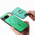 thumbnail image 2 of Allytech Google Pixel 9 Case, Detachable Magnetic Wallet Case with Card Holder & Ring Stand, Support Car Mount, Premium PU Leather Shockproof Durable Protective Slim Case Cover - Green, 2 of 7