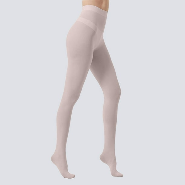Medias opacas suaves de color liso para mujer Medias con pie para mujer Leggings para mujer