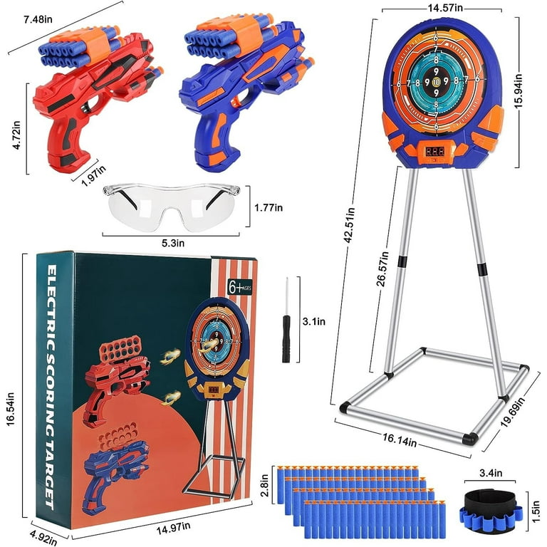 Shooting Target for Nerf w/Toy Guns and Foam Darts, 2023 Released