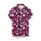 thumbnail image 2 of Blusa y camisa de manga corta con cuello vuelto para hombre, camisa informal de moda para hombre, camisa de manga corta con cuello vuelto, camisa de verano con botones, blusa de poliéster para hombre, 2 of 4