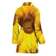 thumbnail image 2 of Yellow Sunflower Women Bathrobe One Size Univeral Fits, Sunflower Flower Floral Fashion Lightweight Plush Fleece Long Robe For Women, 2 of 3